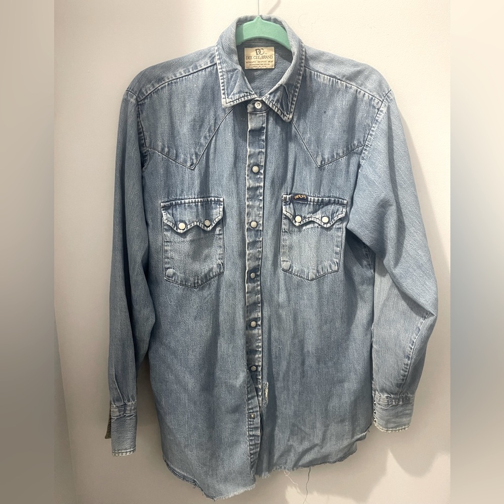 Vintage distressed Dee Cee western shirt made in USA